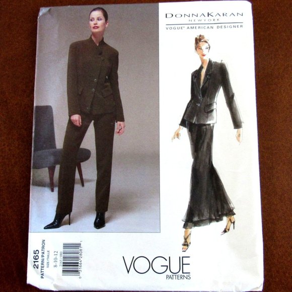Vogue Other - Vogue American Designer Donna Karan Pattern 2165 Jacket Skirt Pants Size 8 to 12